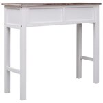 vidaXL Table console Marron 90 x 30 x 77 cm Bois
