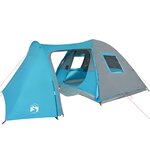 vidaXL Tente familiale à dôme 6 personnes bleu imperméable
