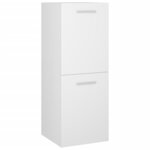vidaXL Ensemble de meubles de salle de bain Blanc Aggloméré