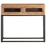 vidaXL Table console 90x35x76 cm Bois d'acacia massif