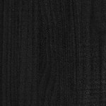 vidaXL Meuble TV Noir 80x31x39 cm Bois de pin massif