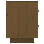  vidaXL Tables de chevet 2 Pièces Marron miel 40x34x45 cm Bois pin massif