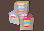 Lot de 20 blocs cube de 600 feuillets multicolores