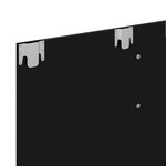 vidaXL Meuble TV mural Noir brillant 120x23 5x90 cm Bois d’ingénierie