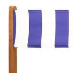 vidaXL Ensemble à manger de jardin 5 Pièces bleu blanc tissu bois massif