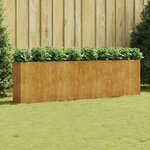 vidaXL Lit surélevé de jardin 280x40x80 cm acier corten