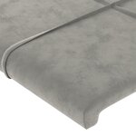 vidaXL Cadre de lit sans matelas gris clair 200x200 cm velours