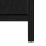 vidaXL Set de meubles de salle de bain 4 pièces chêne noir en bois d'ingénierie