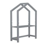 Bureau enfant cabane STOLLY bois gris