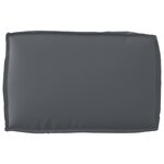 vidaXL Ensemble de coussins en palette 2 pièces Anthracite en tissu Oxford