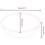 vidaXL Lavabo blanc 28x28x10 cm céramique
