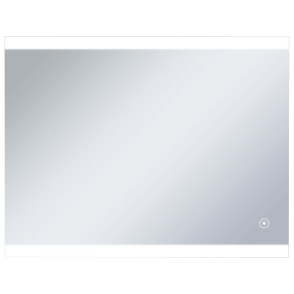 vidaXL Miroir mural à LED de salle de bain et capteur tactile 80x60 cm
