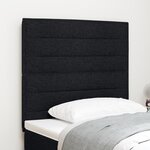 vidaXL Tête de lit design Lines Noir 80 cm Tissu
