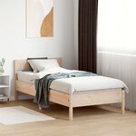 vidaXL Cadre de lit sans matelas 90x190 cm bois de pin massif