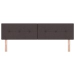 Tête de lit capitonnée brun foncé 180 cm en tissu