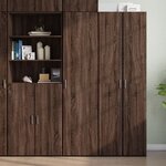 vidaXL Buffet haut chêne marron 45x42 5x185 cm bois d'ingénierie