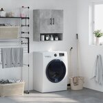 vidaXL Armoire murale gris béton 60x31x70 cm bois d'ingénierie