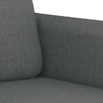 vidaXL Ensemble de canapés 2 Pièces coussins gris foncé tissu