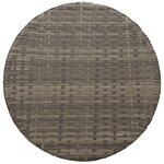 vidaXL Ensemble de bistro 3 Pièces avec coussins gris résine tressée