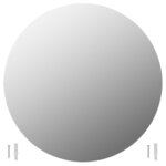 vidaXL Miroirs muraux 2 Pièces 60 cm Rond Verre