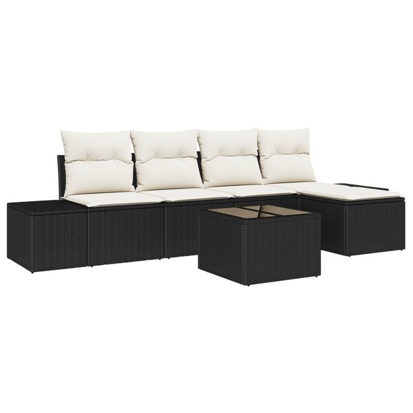 vidaXL Ensemble de Canapés de Jardin 5 pièces avec Coussins