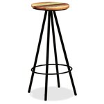 vidaXL Tabourets de bar lot de 2 bois massif de récupération