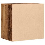vidaXL Commode d'angle vieux bois 60x41x58 cm bois d'ingénierie