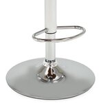 vidaXL Chaises de bar lot de 2 crème bois courbé et similicuir