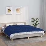 vidaXL Couverture lestée Bleu 155x220 cm 11 kg Tissu