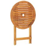 vidaXL Ensemble de bistro 3 Pièces beige polypropylène et bois massif
