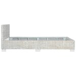 vidaXL Cadre de lit sans matelas Gris Rotin naturel 140x200 cm