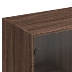 vidaXL Bibliothèque avec portes chêne marron 136x37x142 cm