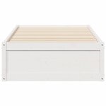 vidaXL Cadre de lit sans matelas blanc 90x190 cm bois de pin massif