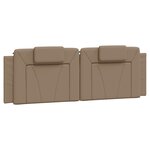 vidaXL Cadre de lit avec LED sans matelas cappuccino 160x200 cm