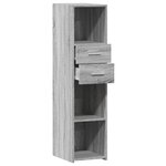 vidaXL Buffet haut sonoma gris 30x42 5x124 cm bois d'ingénierie