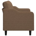 vidaXL Canapé à 2 places Marron 120 cm Tissu