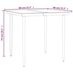 vidaXL Ensemble à manger de jardin et coussins 3 Pièces Beige poly rotin
