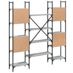 vidaXL Bibliothèque sonoma gris 155 5x24x166 5 cm bois d'ingénierie