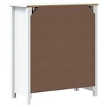 vidaXL Armoire de salle de bain BERG blanc 69 5x34x80 cm pin massif
