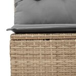 vidaXL Salon de jardin 9 Pièces avec coussins gris résine tressée