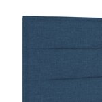 vidaXL Tête de Lit LED Design Lignes Bleues 90 cm Tissu
