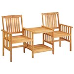 Chaises de jardin avec table à thé et coussins acacia solide 02_0013339