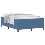 vidaXL Cadre de Lit Bleu 140x200 cm Tissu en Corde