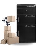 Big Parcel 2 - PakketPanda® - Boîte aux lettres pour colis - Boîte aux lettres - Avec compartiment à lettres séparé