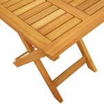 vidaXL Chaises longues 2 Pièces avec coussins et table en bois massif d'acacia rouge