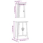 vidaXL Ensemble de meubles de salle de bain 2 Pièces bois de pin massif