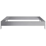 vidaXL Lit surélevé de jardin 100x100x18 5 cm acier inoxydable
