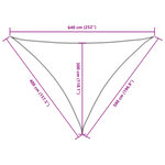 vidaXL Voile de parasol tissu oxford triangulaire 4x5x6 4 m bleu