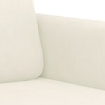 vidaXL Ensemble de canapés 2 Pièces avec coussins crème velours