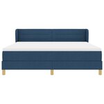 Lit Box Spring vidaXL avec Matelas en Bleu  180x200 cm Tissu